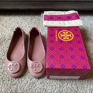 Tory Burch Minnie Travel Ballet Flats (size W7)